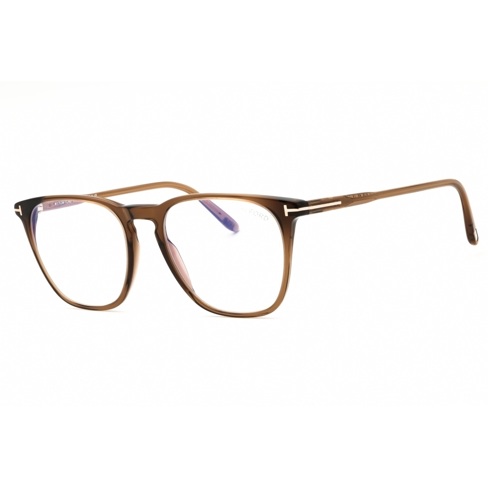 Tom Ford FT5937 Eyeglasses Dark Brown Acetate Rectangular
